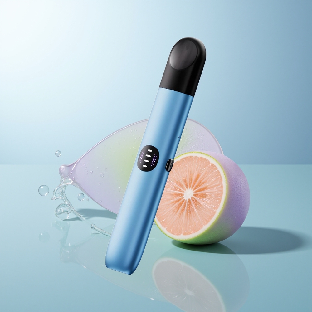 RELX Infinity 2 650-Puff Blue Sleek Metallic USB-C Vape Device