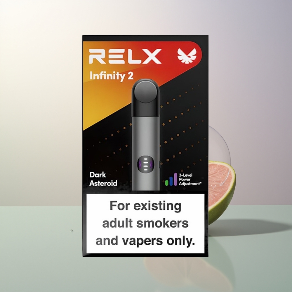 RELX Infinity 2 650-Puff Grey Metallic USB-C Vape Device
