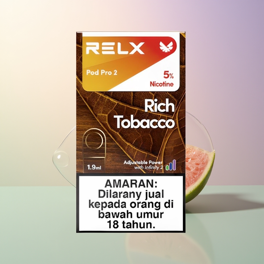 RELX Pod Pro 2 600 Puffs Rich Tobacco 19ml 3 Voltage Modes