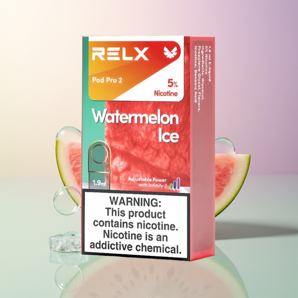 RELX Pod Pro 2 600 Puffs Watermelon Ice 19ml 3 Modes