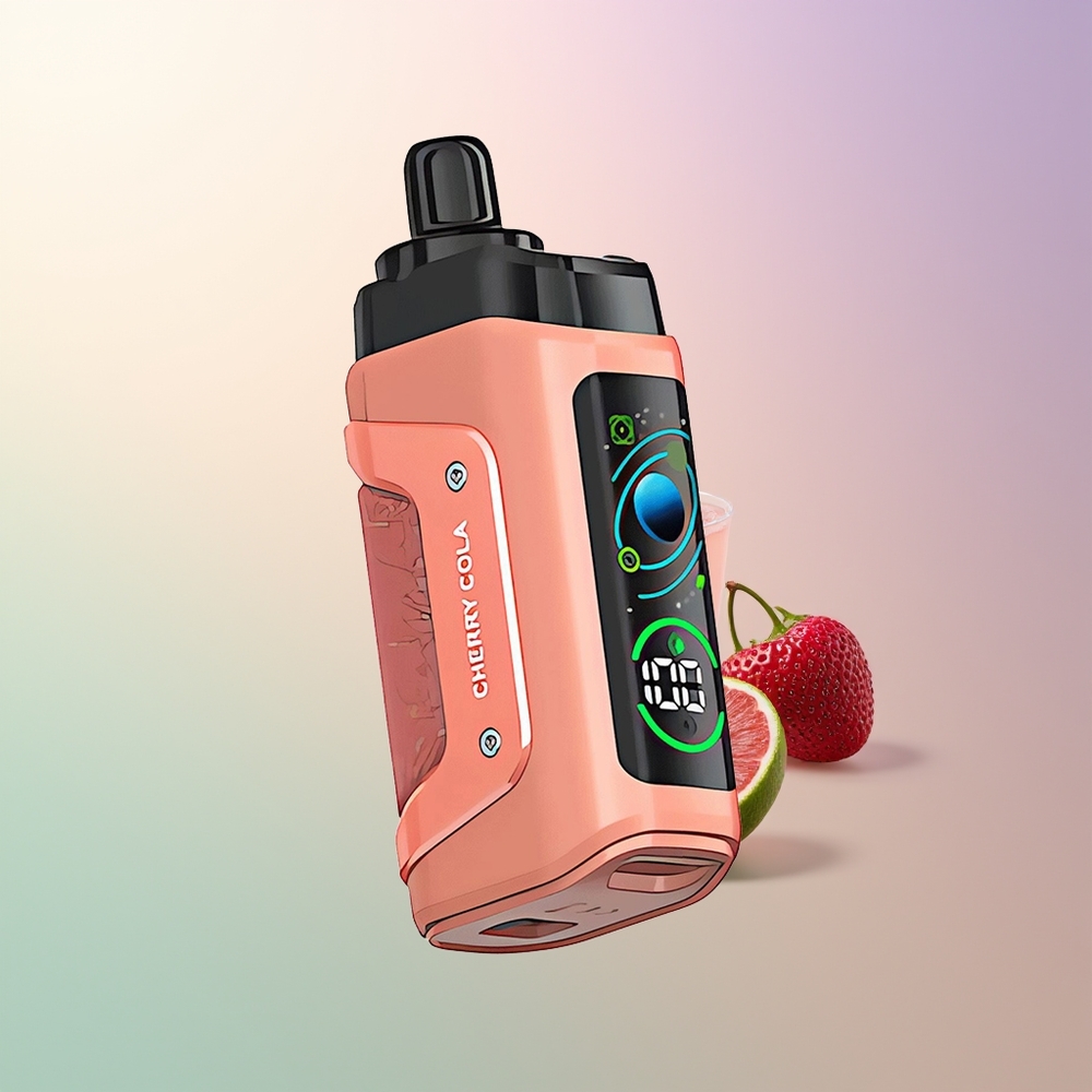Razz Bar 45000 Puffs Cherry Cola Mesh Adjustable Airflow Rechargeable