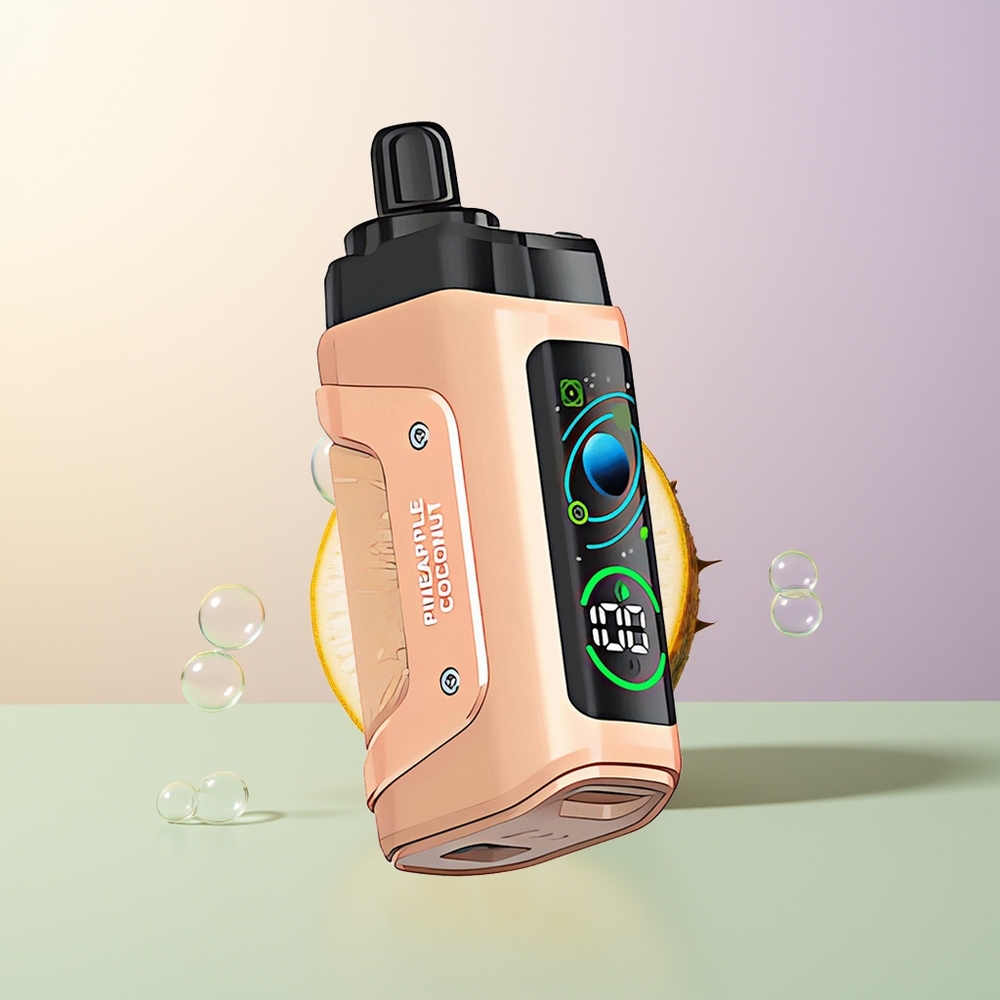 Razz Bar 45000 Puffs Disposable Vape Pineapple Coconut Mesh Coil Adjustable Airflow Rechargeable