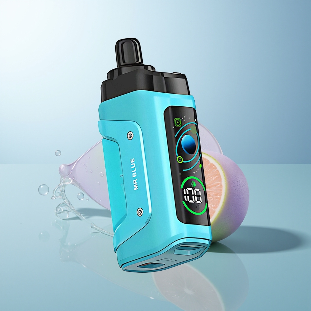 Razz Bar 45000 Puffs Mr Blue Disposable Vape Mesh 10 Ohm Type-C Rechargeable