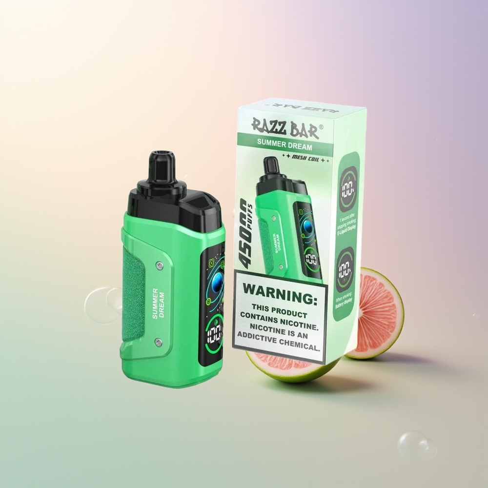 Razz Bar 45000 Puffs Summer Dream Disposable Vape Mesh Adjustable Airflow Type-C Rechargeable