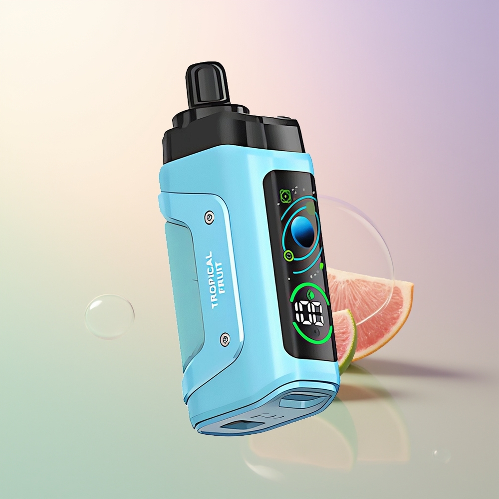 Razz Bar 45000 Puffs Tropical Fruit Disposable Vape Mesh Coil Adjustable Airflow Rechargeable