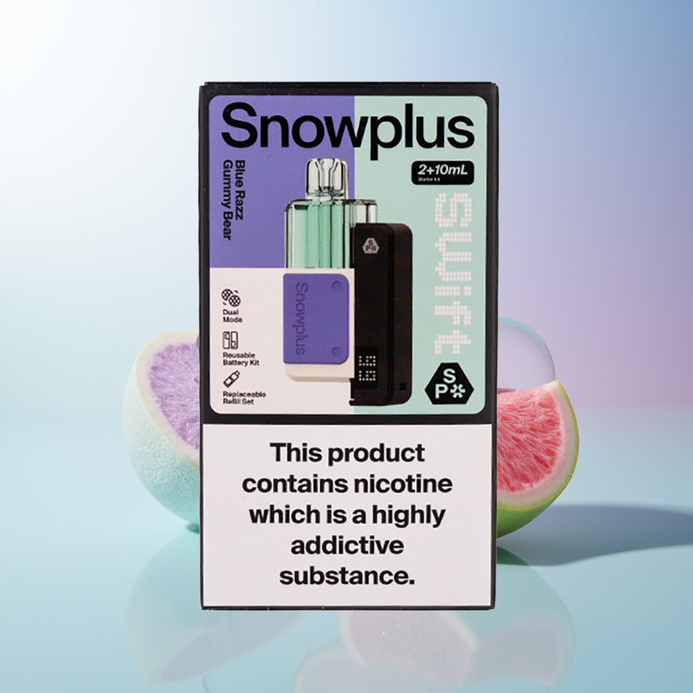 Snowplus Swift 5000 Puffs Blue Razz Gummy Bear Dual Mesh 1000mAh 2