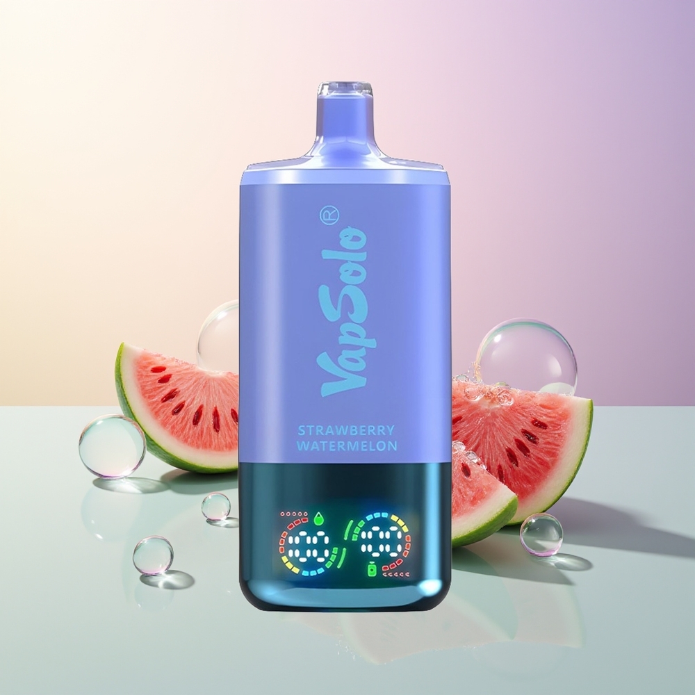 VapSolo Triple 30000 Puffs Strawberry Watermelon  Blueberry Ice 40ml 3-Tank Type-C