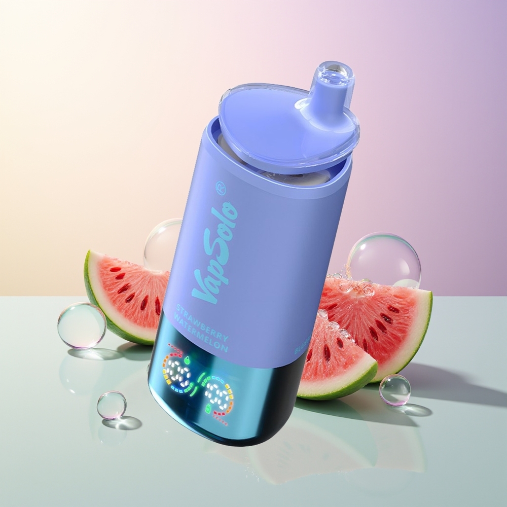 VapSolo Triple 30000 Puffs Strawberry Watermelon  Blueberry Ice 40ml 3-Tank Type-C