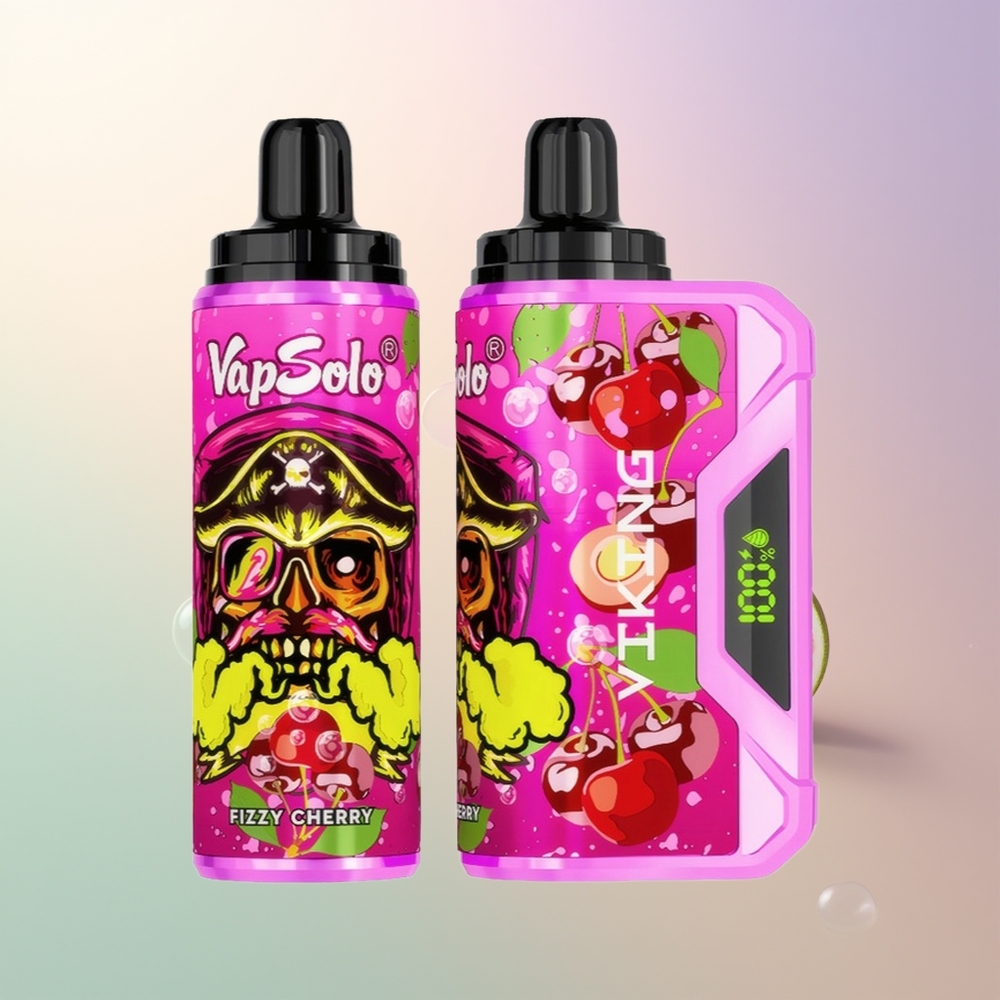VapSolo VIKING 12000 Puffs Fizzy Cherry 22ml Type-C LED Display
