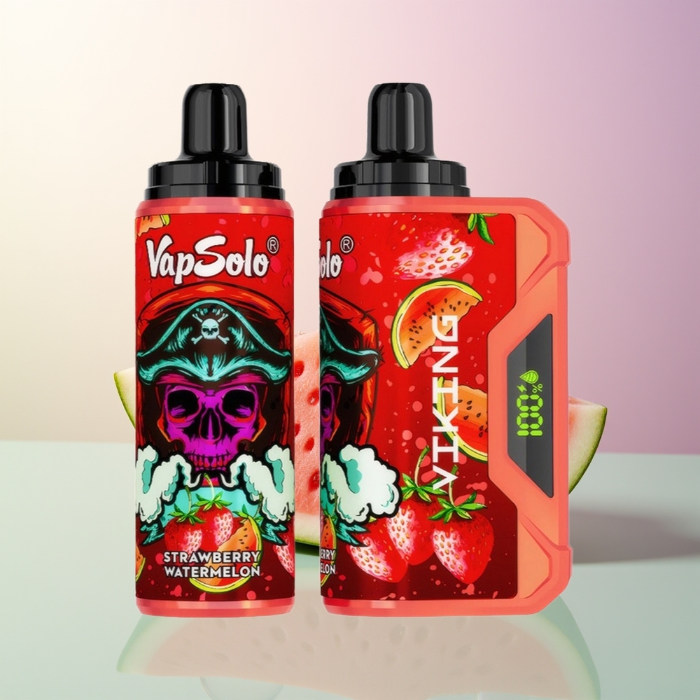 VapSolo VIKING 12000 Puffs Strawberry Watermelon 22ml Type-C LED