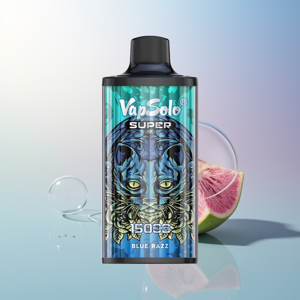 Vapsolo Super 15000 Puffs Blue Razz 40ml 850mAh Mesh