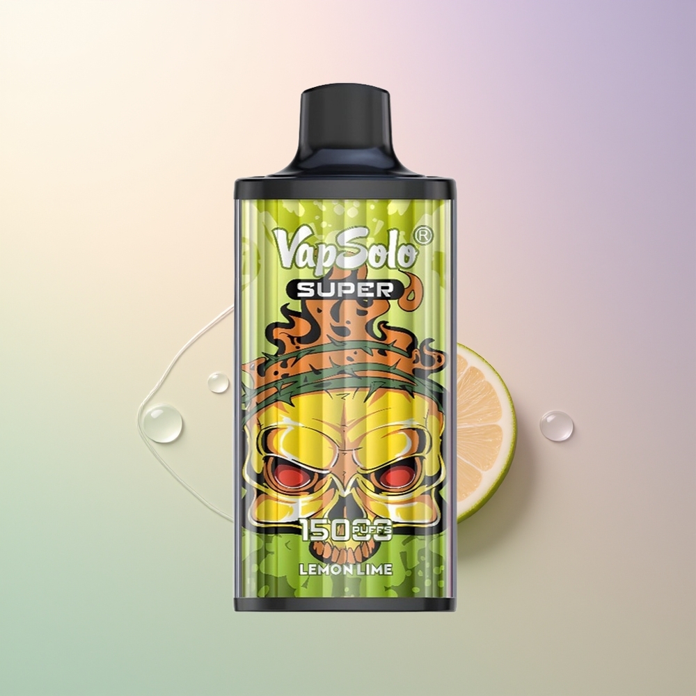 Vapsolo Super 15000 Puffs Disposable Vape Lime Lemon 40ml 850mAh Type-C