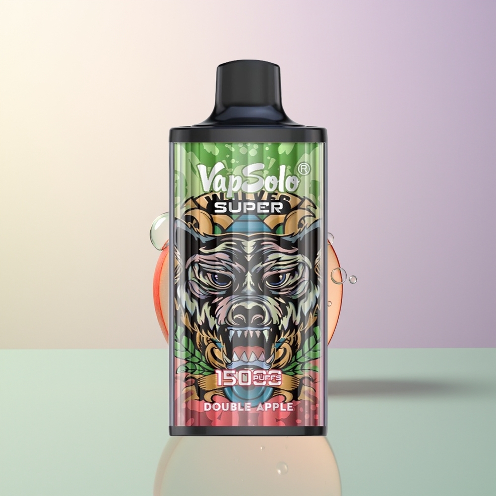 Vapsolo Super 15000 Puffs Double Apple 40ml 850mAh Mesh Coil Type-C