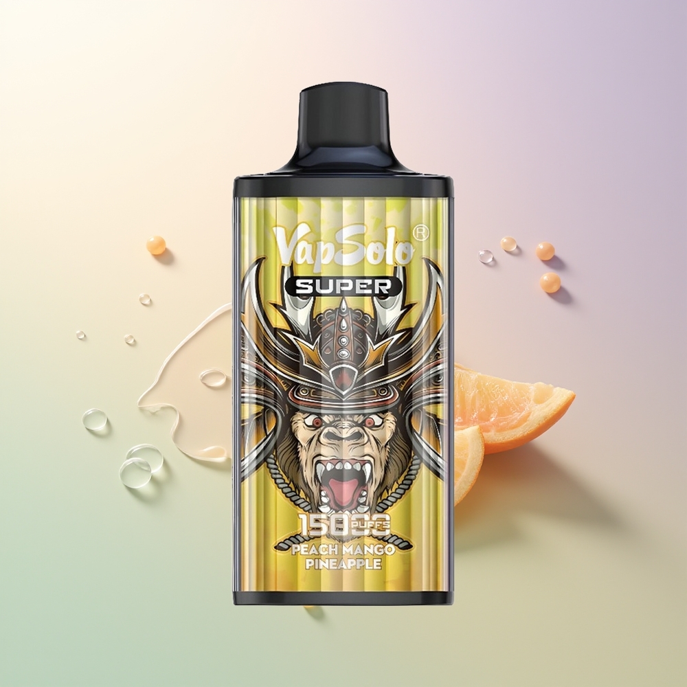 Vapsolo Super 15000 Puffs Peach Mango Pineapple 40ml 850mAh Mesh Type-C