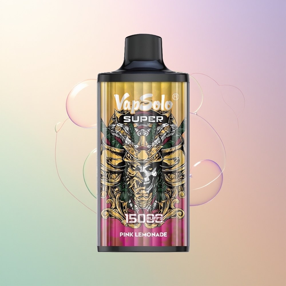 Vapsolo Super 15000 Puffs Pink Lemonade 40ml 850mah Mesh Coil Type-C