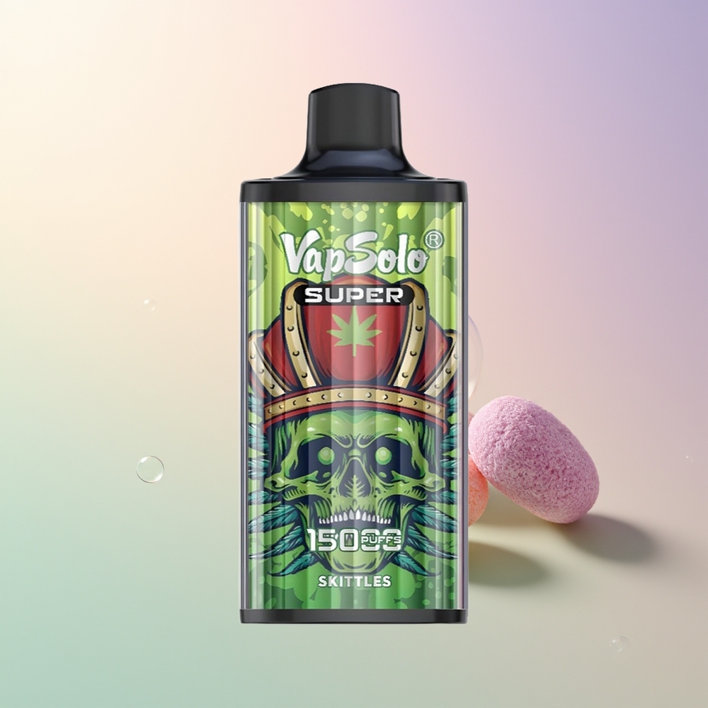 Vapsolo Super 15000 Puffs Skittles 40ml 850mAh Mesh Coil Type-C Disposable Vape