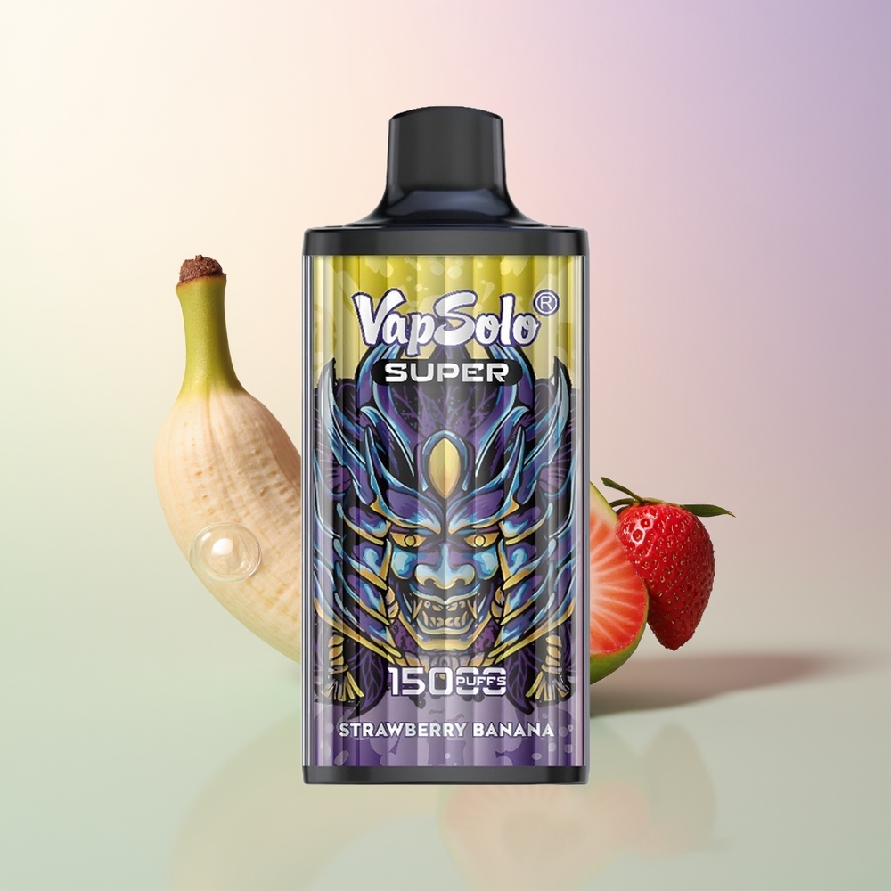 Vapsolo Super 15000 Puffs Strawberry Banana 40ml 850mAh Type-C