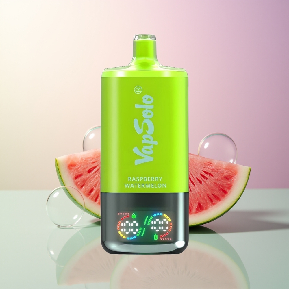 Vapsolo Triple 30000 Puffs 40ml Raspberry Watermelon 3 Oil Tank Type-C