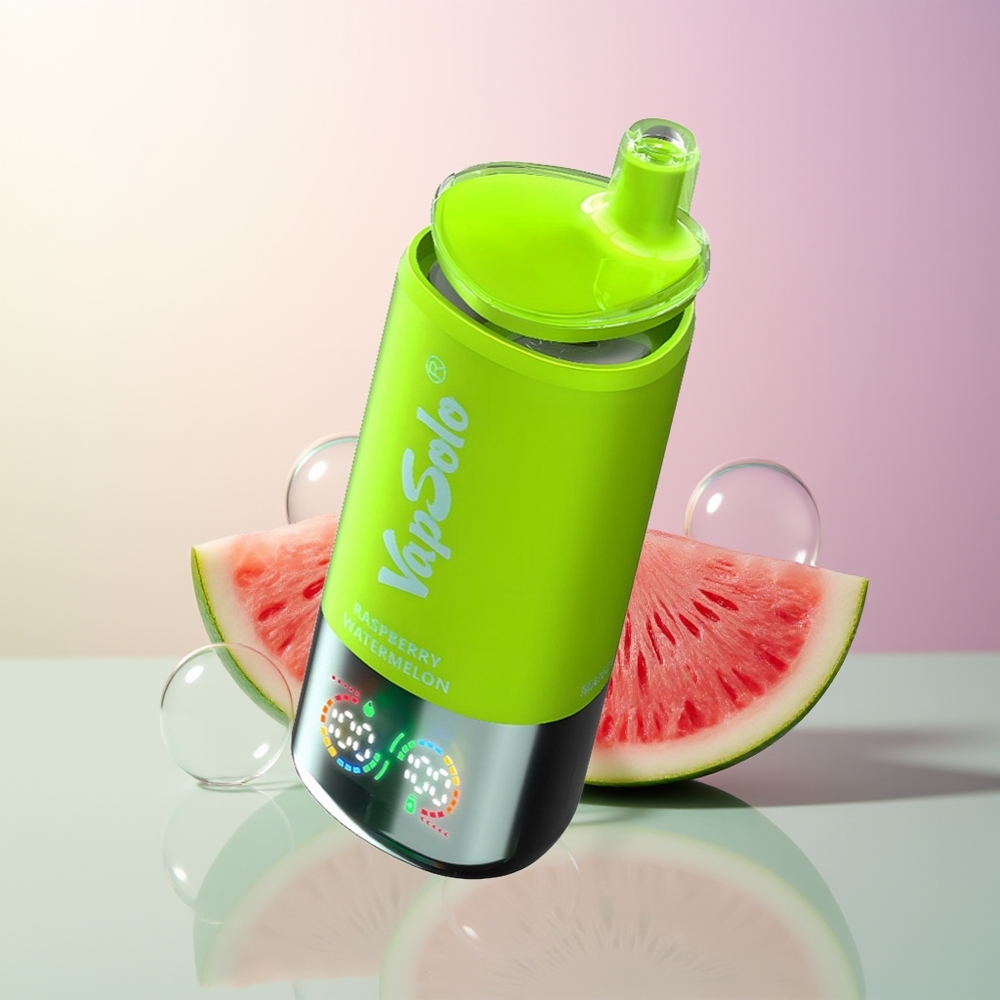 Vapsolo Triple 30000 Puffs 40ml Raspberry Watermelon 3 Oil Tank Type-C