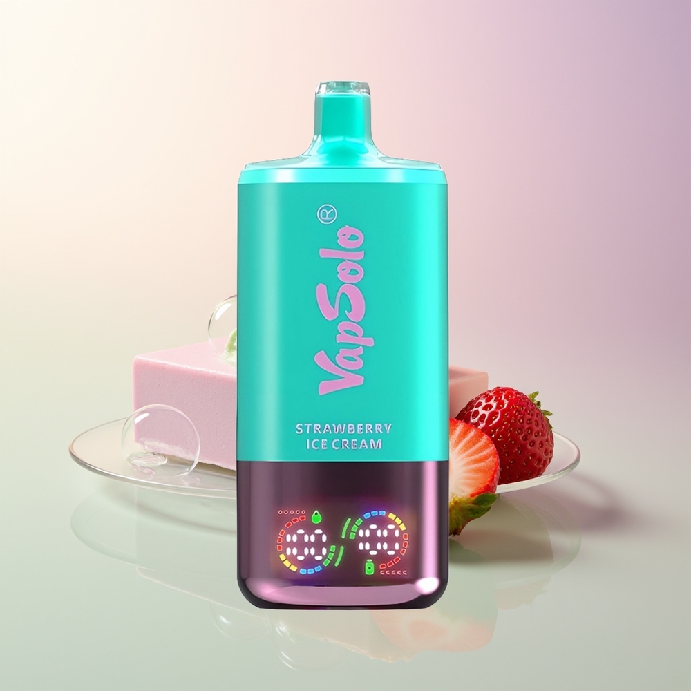 Vapsolo Triple 30000 Puffs Strawberry Ice Cream 40ml Type-C