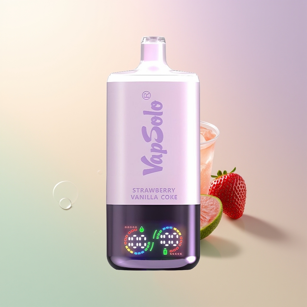 Vapsolo Triple 30000 Puffs Strawberry Vanilla Coke 40ml 3 Oil Tanks Type-C