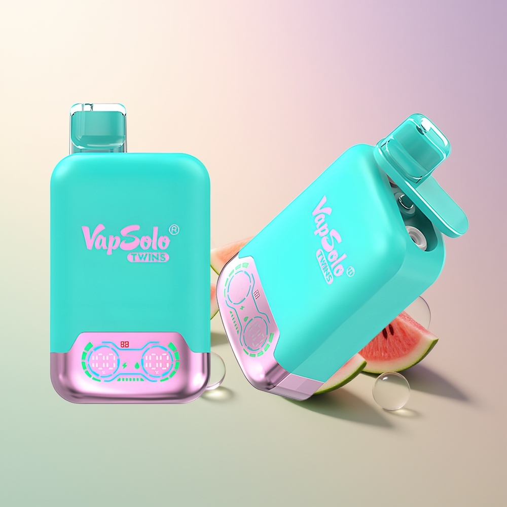 Vapsolo Twins 20000 Puffs Triple Melon  Raspberry Watermelon 40ml 2-Tank Type-C