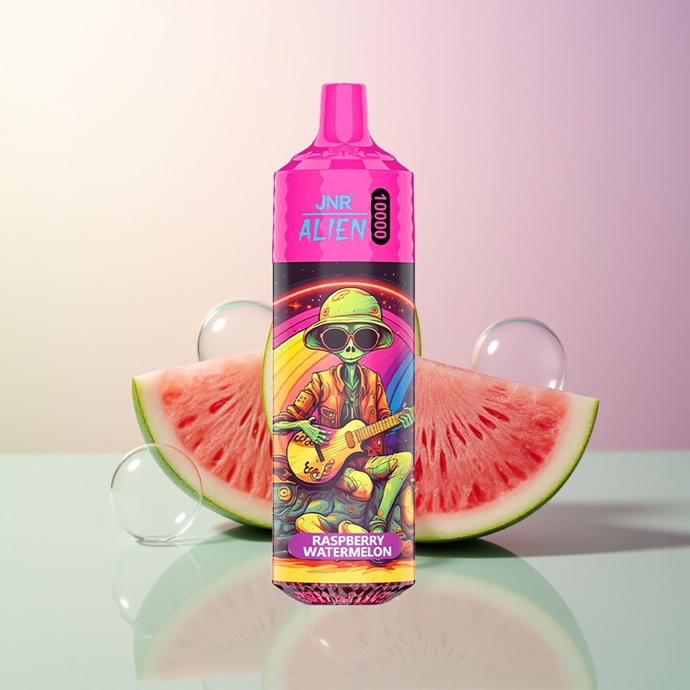 JNR Alien 10000 Puffs Raspberry Watermelon LED RGB Mesh Coil Type-C Sporty