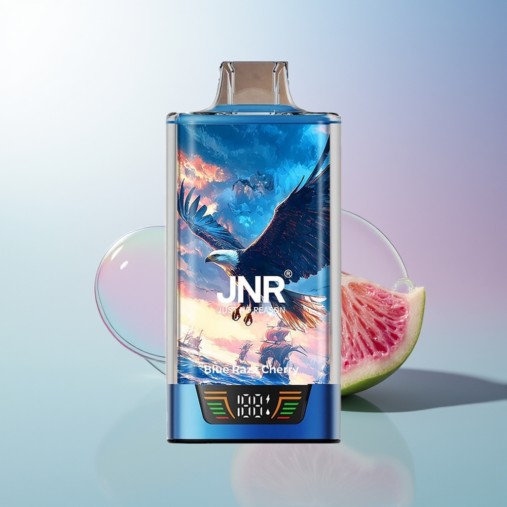 JNR Falcon Pro 28000 Blue Razz Cherry Dual Mesh Smart Display MTL