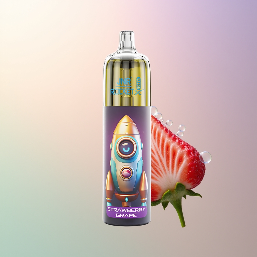 JNR Rocket-X 12400 Puffs Strawberry Grape Adjustable Airflow RGB Type-C Quick Charge