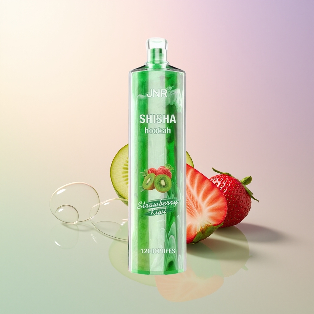 JNR Shisha Hookah 12000 Puffs Strawberry Kiwi 750mAh 24ml 0.6 Ohm Mesh Type-C Fast Charge