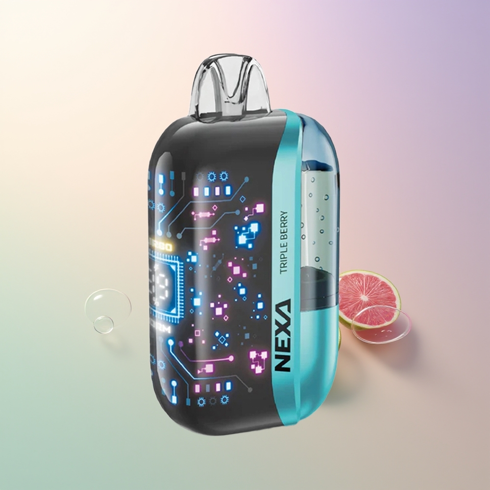 NEXA Ultra 50000 Puffs Triple Berry 20ml 800mAh 5% 0.9ohm Dual Mesh 3D Curved Screen Type-C