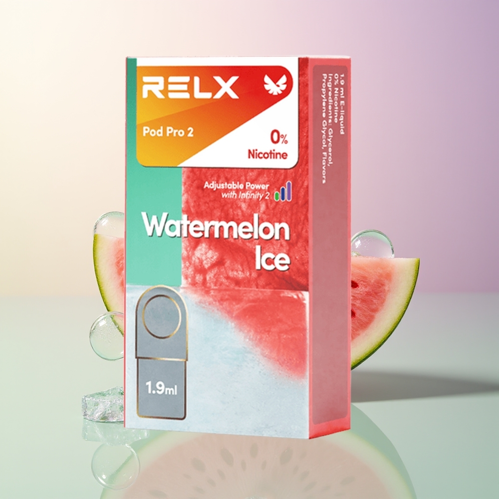 RELX Pod Pro 2 600 Puffs Watermelon Ice 1.9ml 3 Voltage